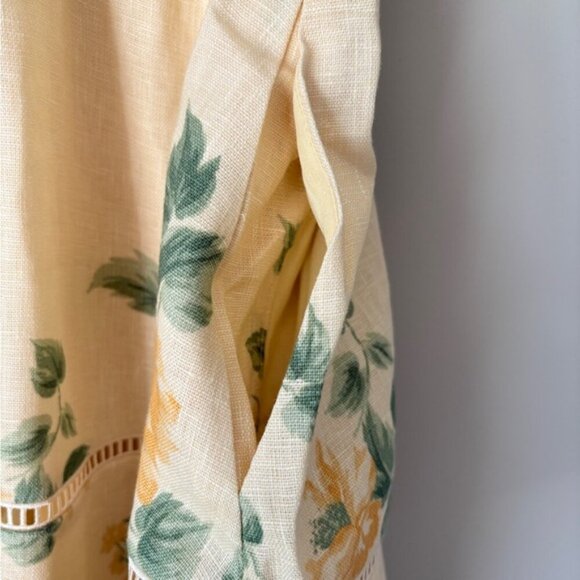 NEW Reformation Everett Linen Midi Dress Radiance Yellow Floral | US 2 UK 6 - Picture 14 of 15